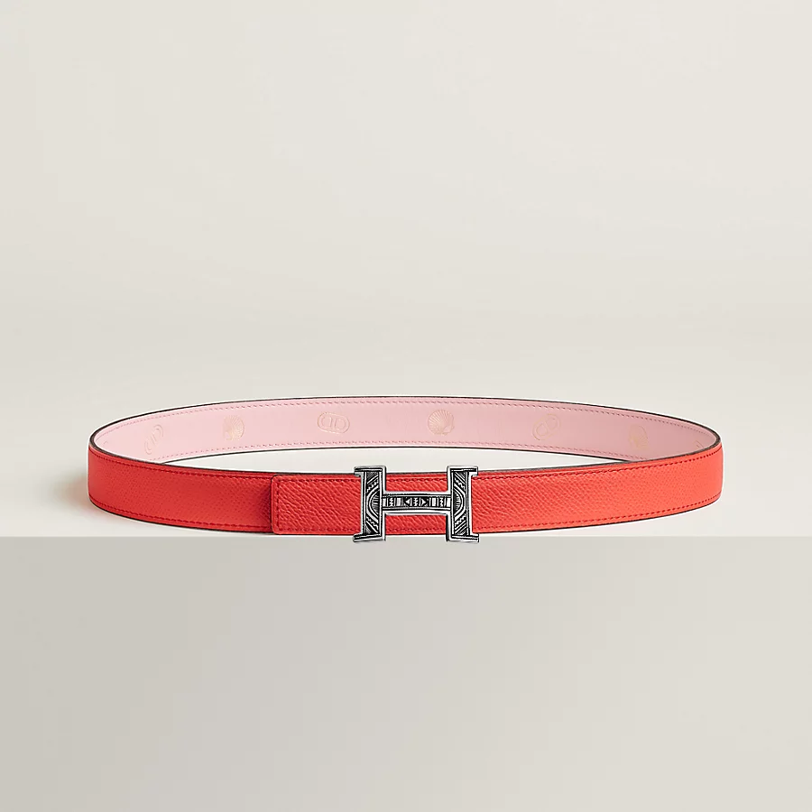 Mini Constance Touareg belt buckle & Hermès sur Mer reversible leather strap 24 mm - Image 2